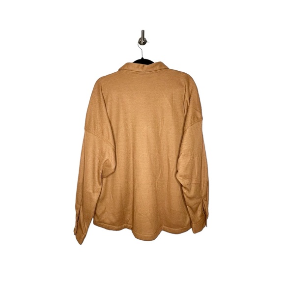 Columbia Women's Holly Hideaway Waffle Shirt Jacket in Camel Brown Size Large - Picture 9 of 9